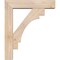 Ekena Millwork Merced Block Smooth Bracket w/ Offset Brace, Douglas Fir, 5 1/2"W x 22"D x 26"H BKT0604X22X26MRC05SDF - alternate 2